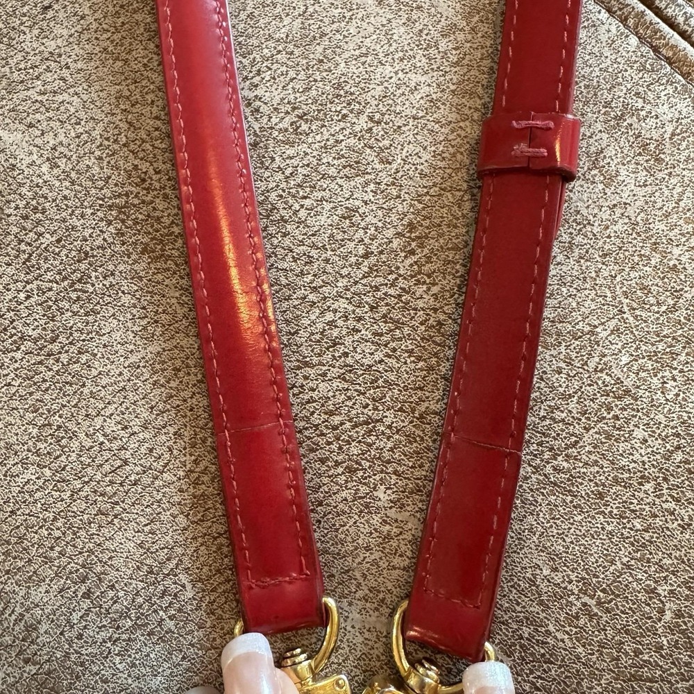 Louis Vuitton Red Epi Adjustable Shoulder Strap Crossbody Strap Vintage - Picture 10 of 16